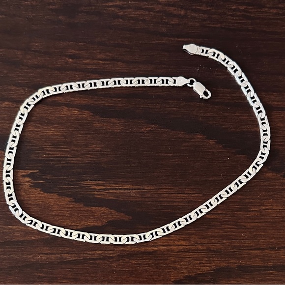 Gorgeous ITALY 925 Sterling Silver Mariner's Link Chain Necklace 18” - Picture 12 of 15